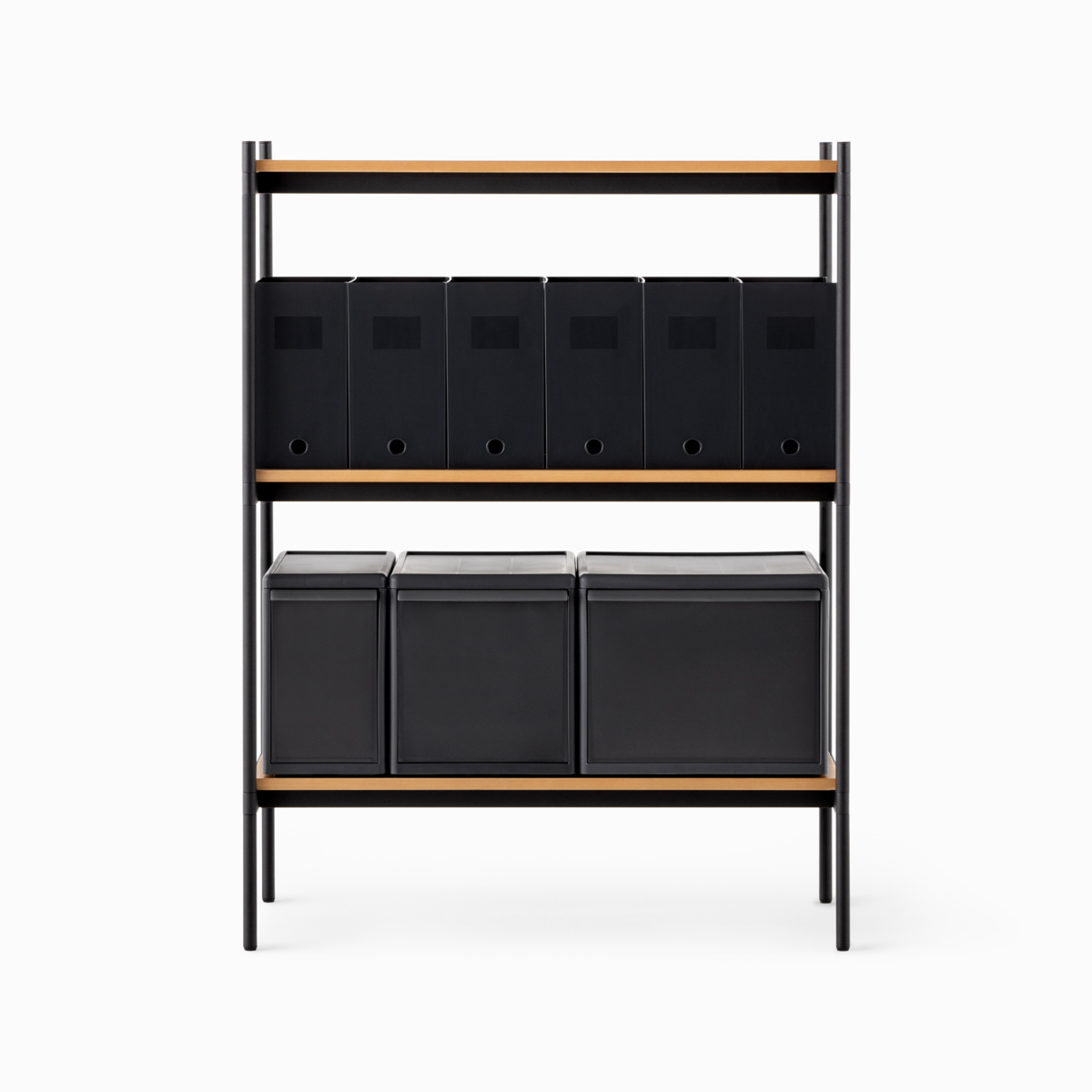 オープンラック 82×40cm 3段 350-SLセット シェルビングシステム ライクイット ( ラック 収納ラック 棚 収納棚 木板 木天板 ウッドシェルフ シェルフ 収納 組み換え 追加 組み合わせ 家具 アジャスター 付き 見せる収納 )