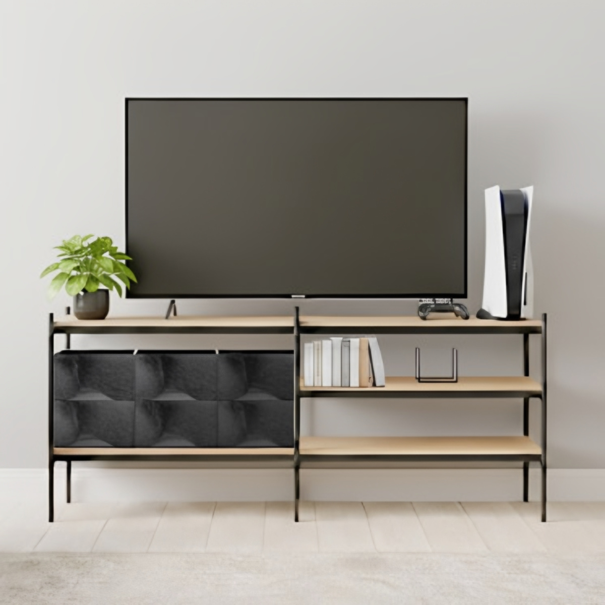 オープンラック 82×40cm 3段 350-SLセット シェルビングシステム ライクイット ( ラック 収納ラック 棚 収納棚 木板 木天板 ウッドシェルフ シェルフ 収納 組み換え 追加 組み合わせ 家具 アジャスター 付き 見せる収納 )