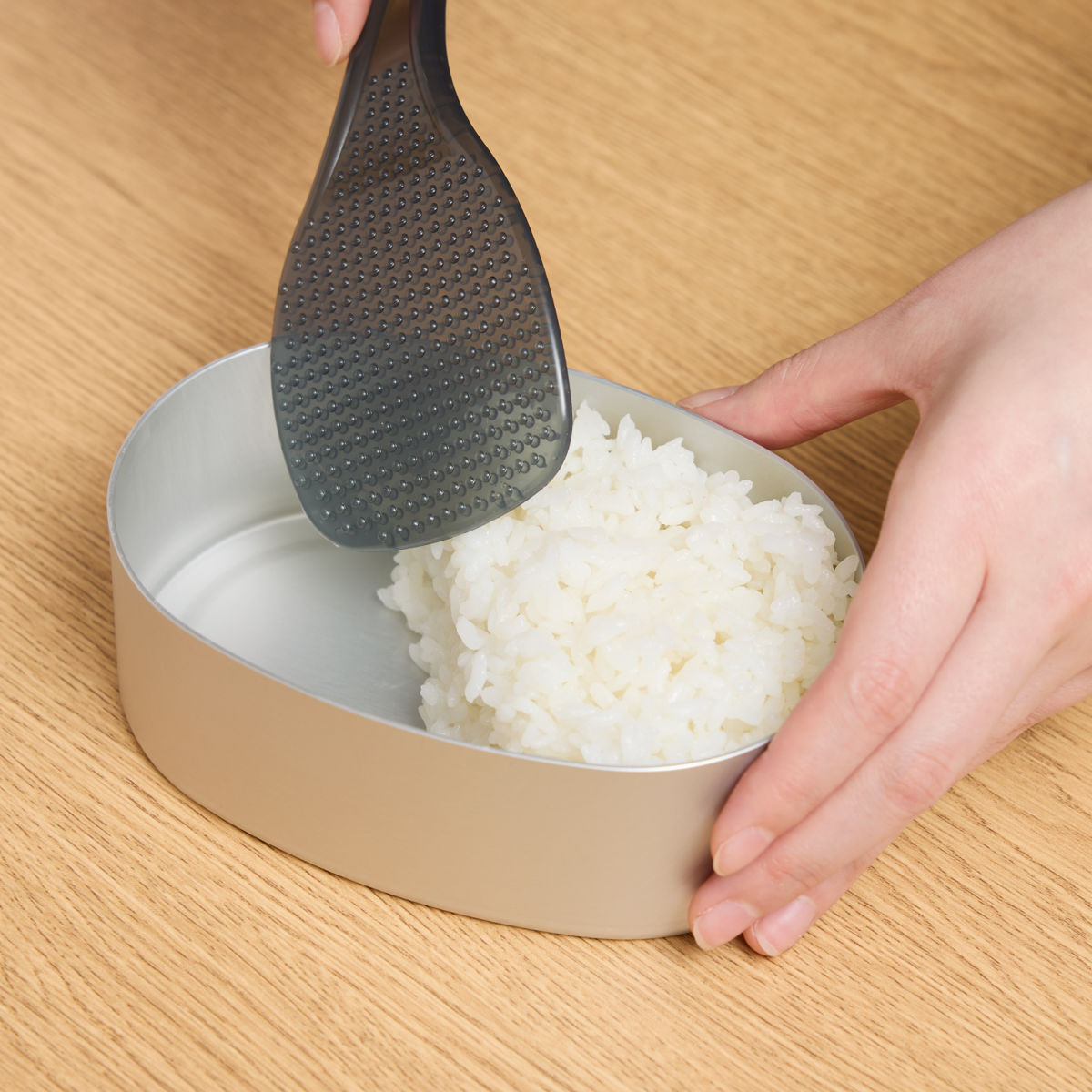 しゃもじケース しゃもじホルダー ごはんがつきにくい 快適しゃもじ ( しゃもじ入れ シャモジ 杓文字 セット 黒 くっつきにくい つかない 凹凸 加工 持ち手 カーブ しゃもじ立て ご飯 米 ブラック クリア キッチンツール )