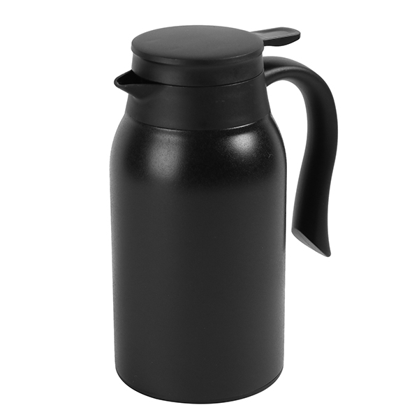 卓上ポット ステンレス 900ml 保温 保冷 ポット ティーポット ( ステンレスポット テーブルポット 魔法瓶 おしゃれ 保温ポット 保冷ポット 洗いやすい コードレス モノトーン 白 黒 ステンレス製 ) 【ホワイト】 ホワイト