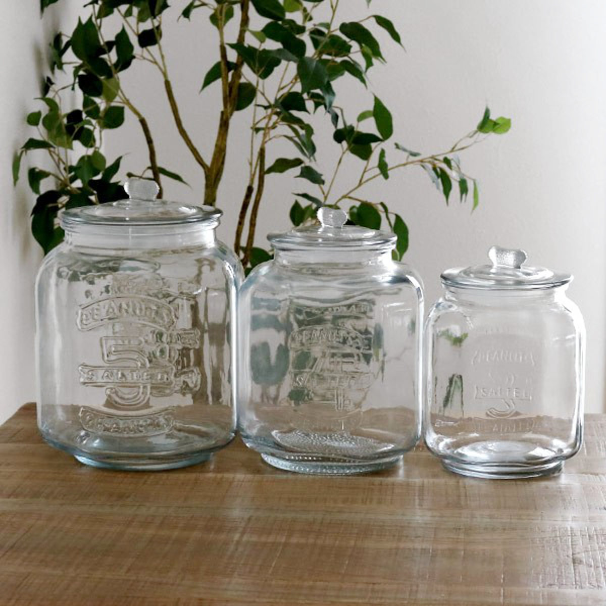 保存容器 7L クッキージャー ガラス ワイド （ キャニスター ガラス