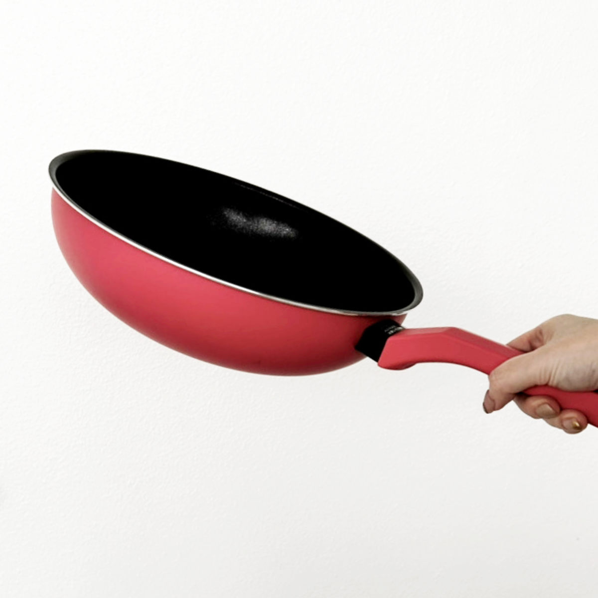 炒め鍋 28cm ガス火専用 軽量 超ツルっと軽っとフライパン ( ガス火対応 直火対応 深型 アルミ いため鍋 28センチ アルミフライパン 丸 片手鍋 軽い 金属ヘラOK )