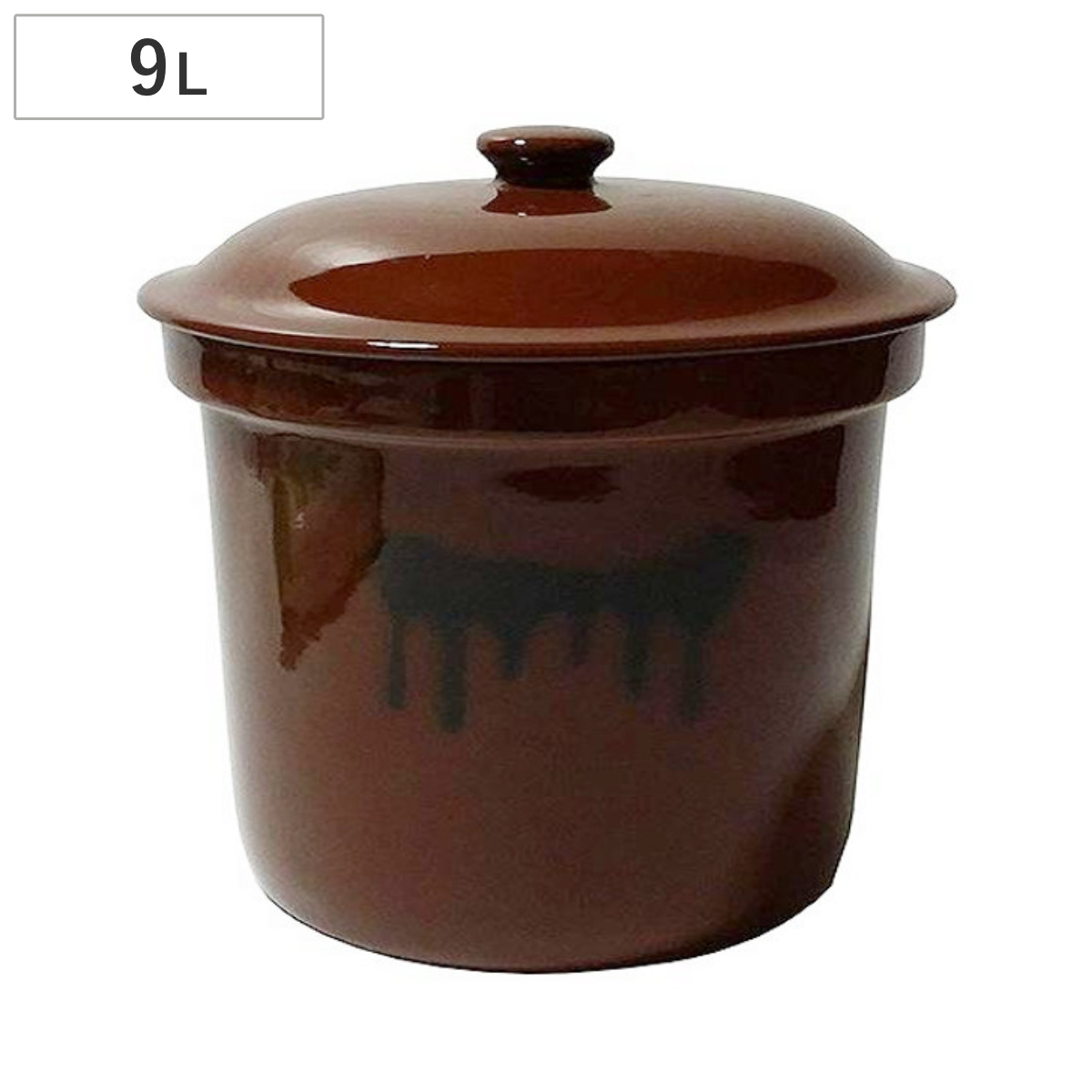 5号 久松窯 切立 かめ 蓋付 漬物容器 保存容器 梅干し 味噌 常滑焼 久松 かめ 切立蓋付 5号 9.0L の通信販売 - 【常滑焼