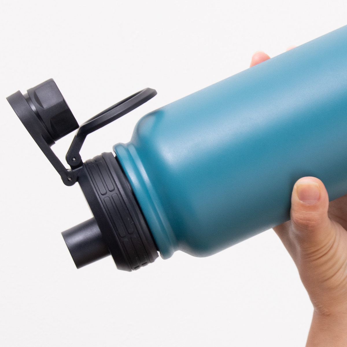 水筒 1L IMMEDI ステンレスボトル ( 保冷 保温 直飲み ダイレクトボトル 大容量 ハンドル付き 直のみ マイボトル ボトル すいとう スポーツ 保温保冷 おしゃれ アウトドア ) 【ブラック】 ブラック