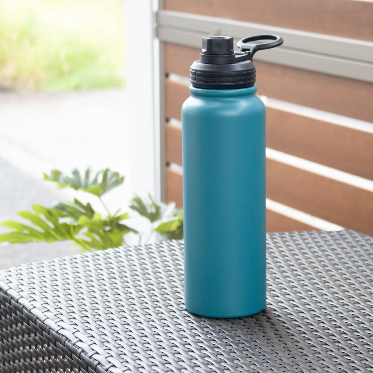 水筒 1L IMMEDI ステンレスボトル ( 保冷 保温 直飲み ダイレクトボトル 大容量 ハンドル付き 直のみ マイボトル ボトル すいとう スポーツ 保温保冷 おしゃれ アウトドア ) 【ブラック】 ブラック