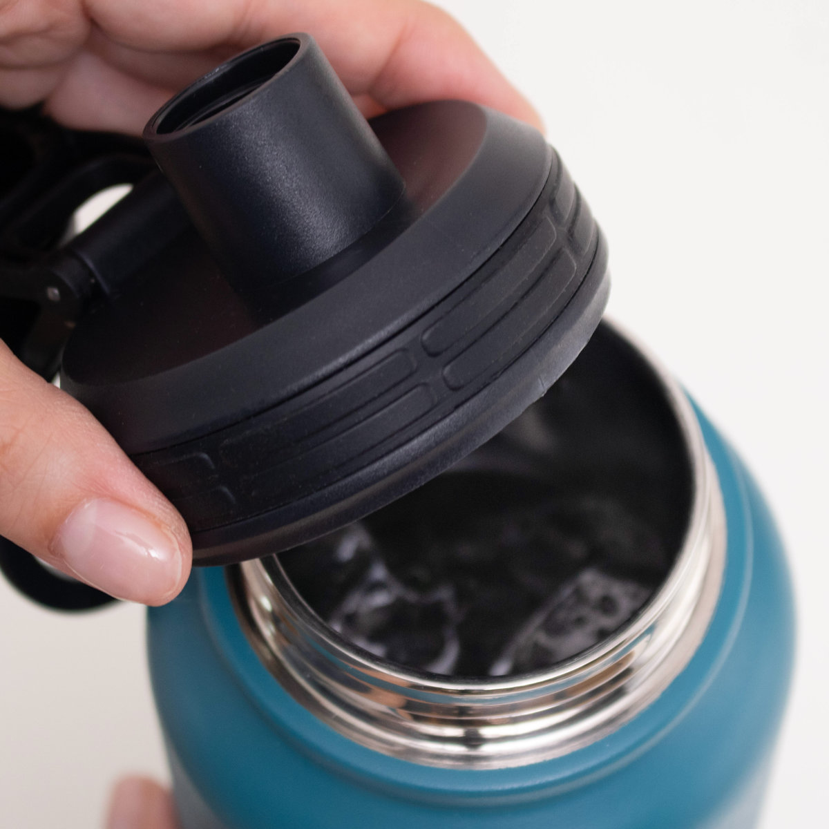 水筒 1L IMMEDI ステンレスボトル ( 保冷 保温 直飲み ダイレクトボトル 大容量 ハンドル付き 直のみ マイボトル ボトル すいとう スポーツ 保温保冷 おしゃれ アウトドア ) 【ブラック】 ブラック