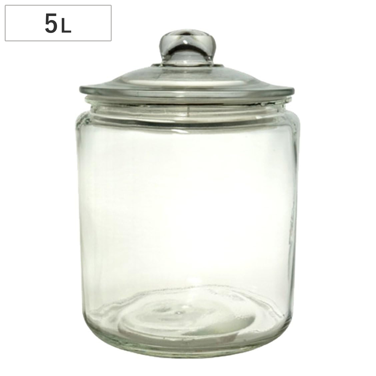 キャニスター アンティーク ストレートジャー 5L （ 保存容器 ガラス保存容器 クッキージャー ガラスジャー ガラス保存瓶 ガラス容器 保存瓶 保存ビン 保存びん 米びつ こめびつ ライスストッカー ）