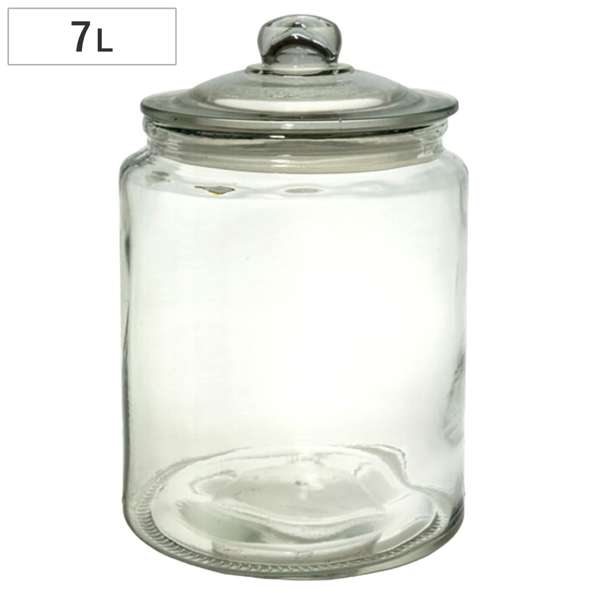 キャニスター アンティーク ストレートジャー 7L ( 保存容器 ガラス保存容器 クッキージャー ガラスジャー ガラス保存瓶 ガラス容器 保存瓶 保存ビン 保存びん 米びつ こめびつ ライスストッカー )