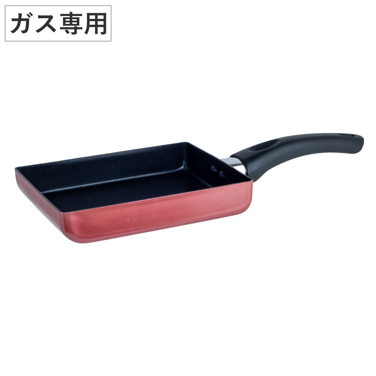 卵焼き器 18cm ガス火専用 スピローザV （ エッグパン アルミフライパン ふっ素加工 軽量 軽い 20センチ フッ素コーティング アルミ製 こびりつきにくい 焦げ付きにくい 玉子焼き 卵焼き 朝食 弁当 調理用品 ）