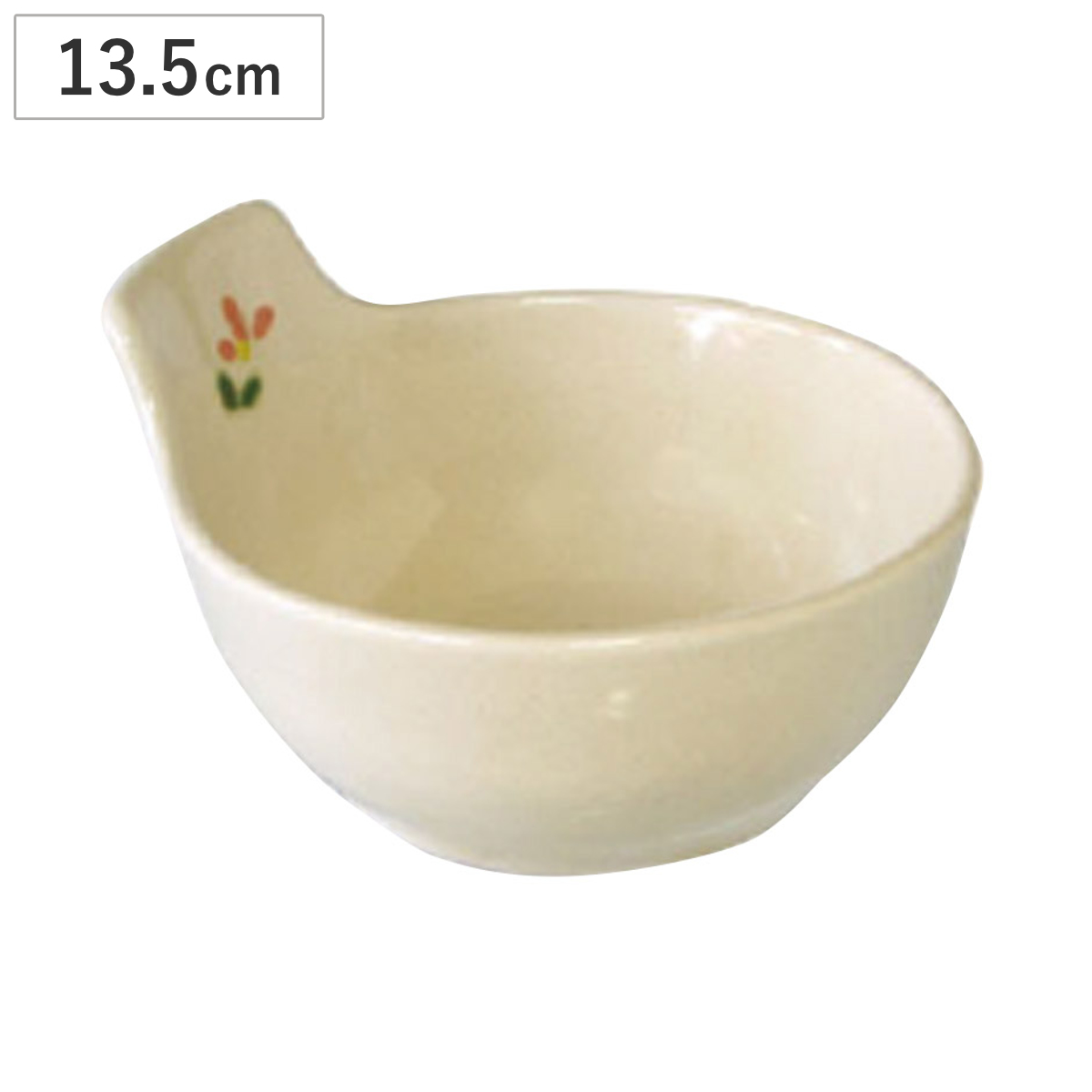 とんすい ニュー小花 ( 13.5cm ボウル 鉢 器 うつわ 皿 深皿 食器 食洗機対応 電子レンジ対応 陶器 和モダン 素朴 ナチュラル 上品 懐かしい )