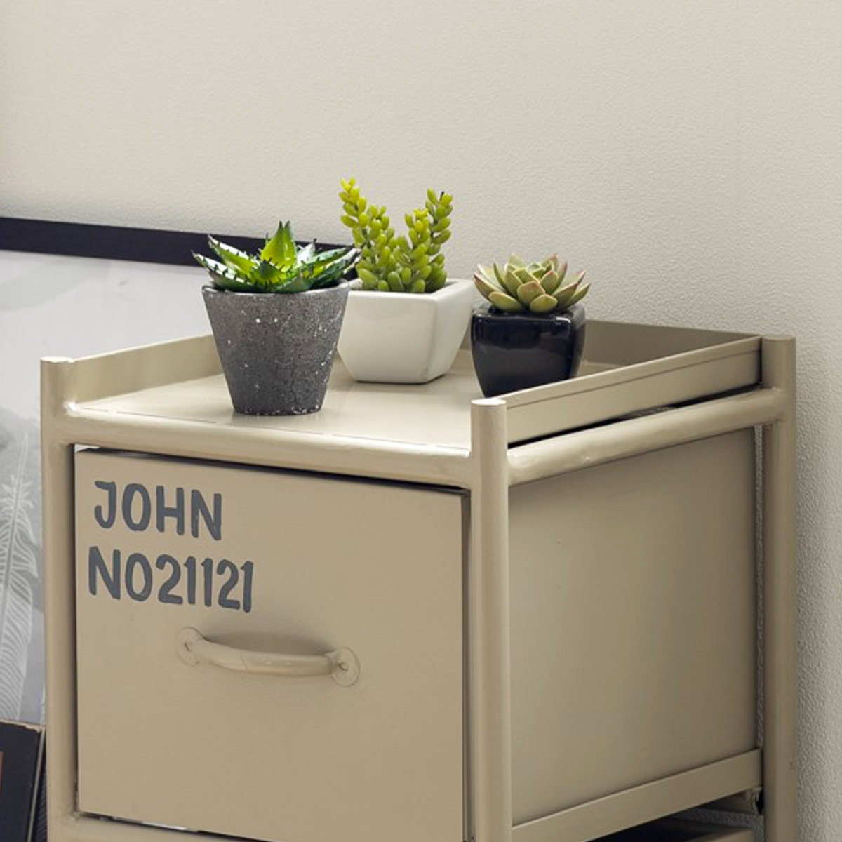 スチール スリムチェスト 幅30cm 引出し3杯 インダストリアル 完成品 ( チェスト スリム 引き出し 3杯 棚 ラック 飾り棚 省スペース ブラック グレー ベージュ ) 【グレー】 グレー