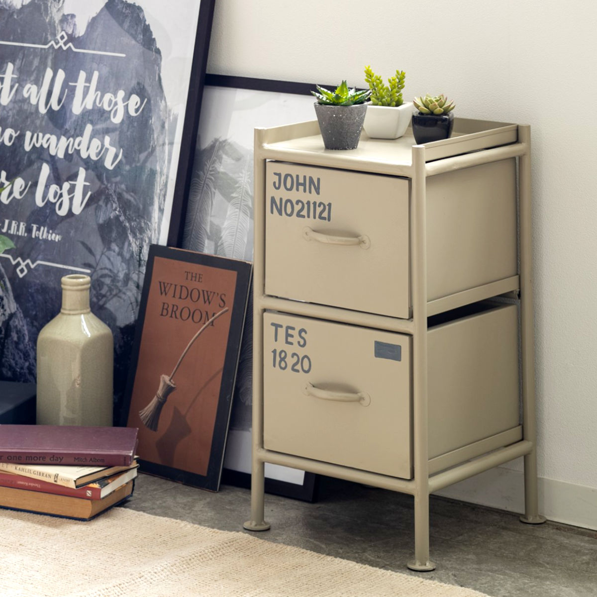 スチール スリムチェスト 幅30cm 引出し4杯 インダストリアル 完成品 ( チェスト スリム 引き出し 4杯 棚 ラック 飾り棚 省スペース ブラック グレー ベージュ ) 【ブラック】 ブラック