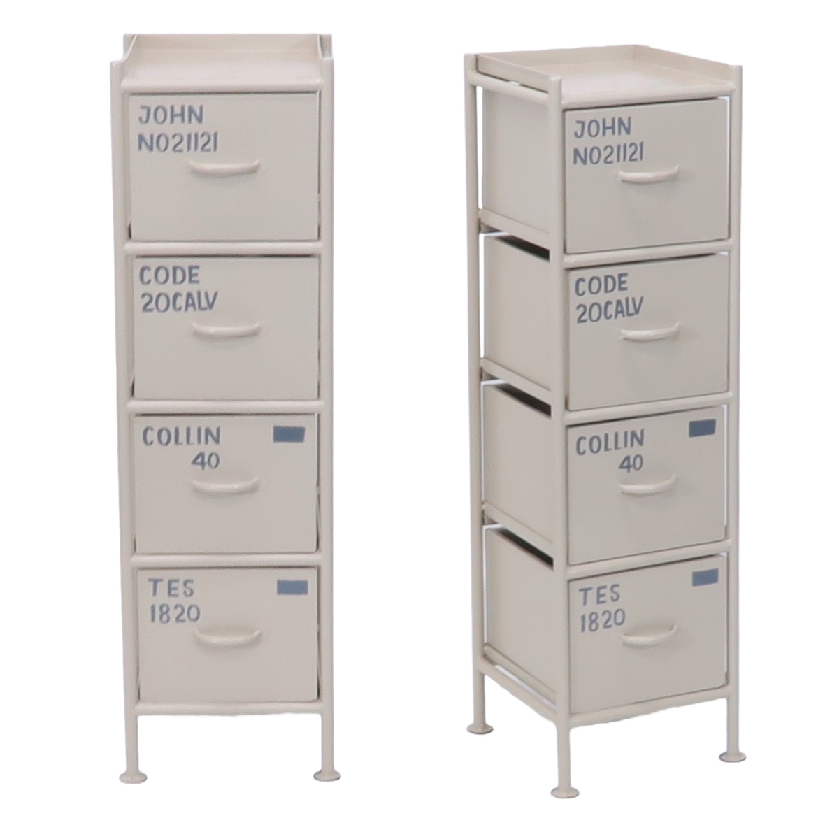 スチール スリムチェスト 幅30cm 引出し4杯 インダストリアル 完成品 ( チェスト スリム 引き出し 4杯 棚 ラック 飾り棚 省スペース ブラック グレー ベージュ ) 【ブラック】 ブラック