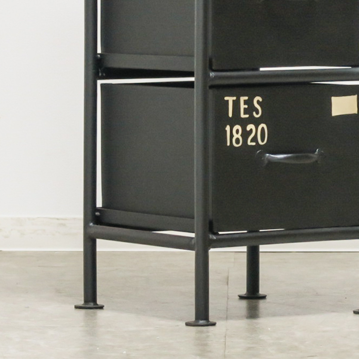 スチールチェスト 幅85cm 引出し9杯 インダストリアル 完成品 ( チェスト スチール 引き出し 9杯 棚 ラック 飾り棚 ブラック グレー ベージュ ) 【ベージュ】 ベージュ