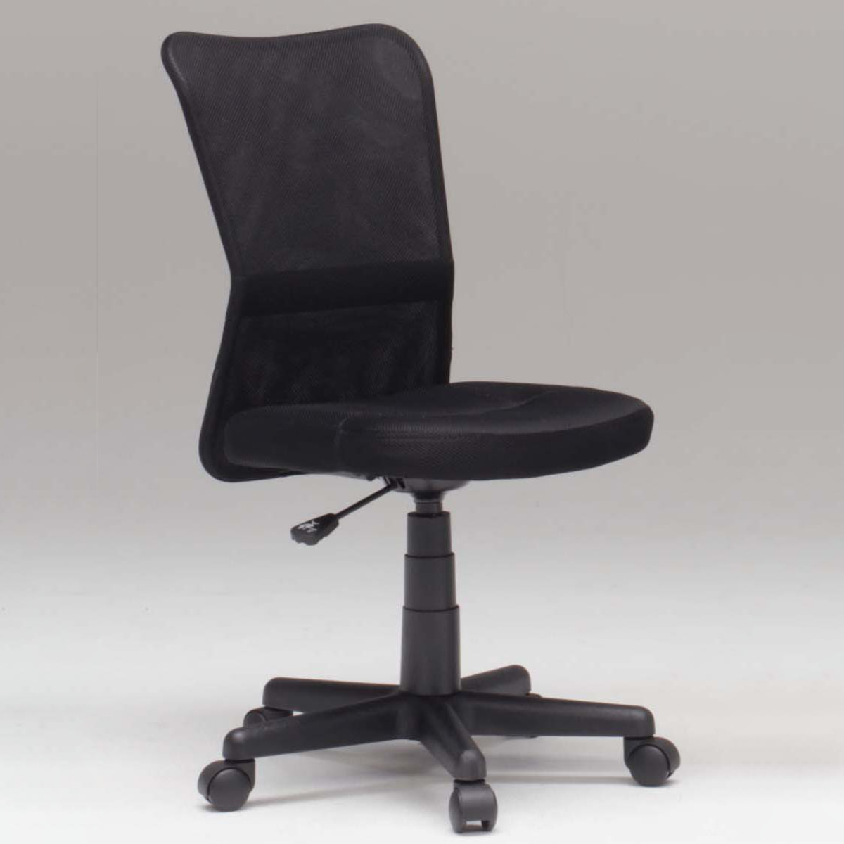 オフィスチェア メッシュ 肘なしタイプ 座面高42~54cm ガス圧チェア ルーア ( ワークチェア パソコンチェア キャスター付き 学習椅子 アームレス 高さ調節 チェア チェアー イス 椅子 いす オフィス 在宅 シンプル 通気性 )