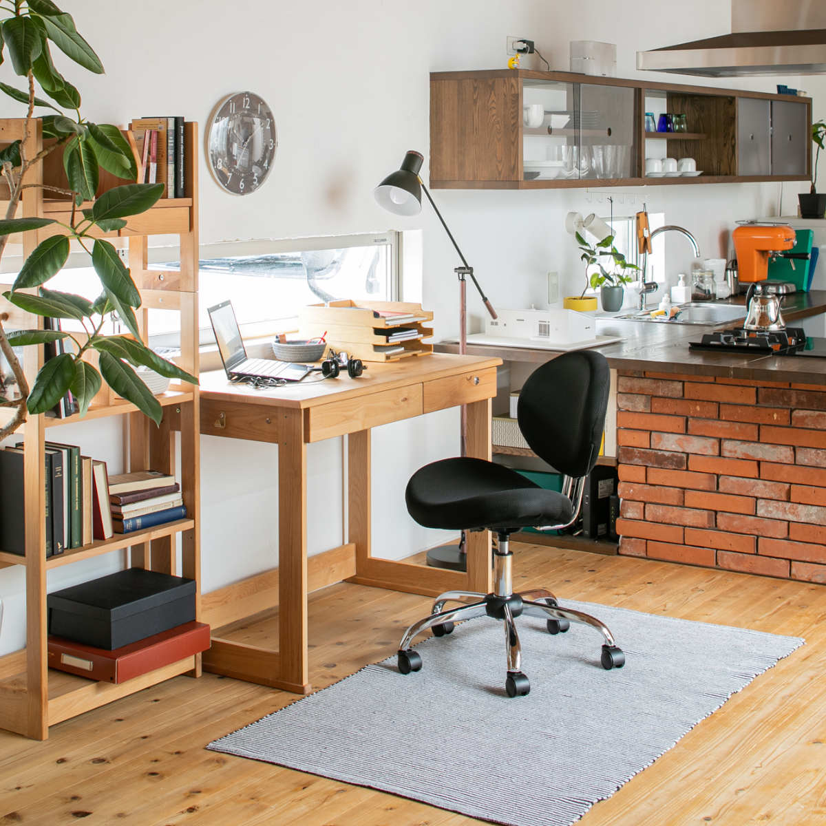 デスクチェア メッシュ 座面高45~53cm ガレット ( ワークチェア パソコンチェア キャスター付き 学習椅子 アームレス 高さ調節 コンパクト チェア チェアー イス 椅子 いす オフィス 在宅 シンプル 通気性 )