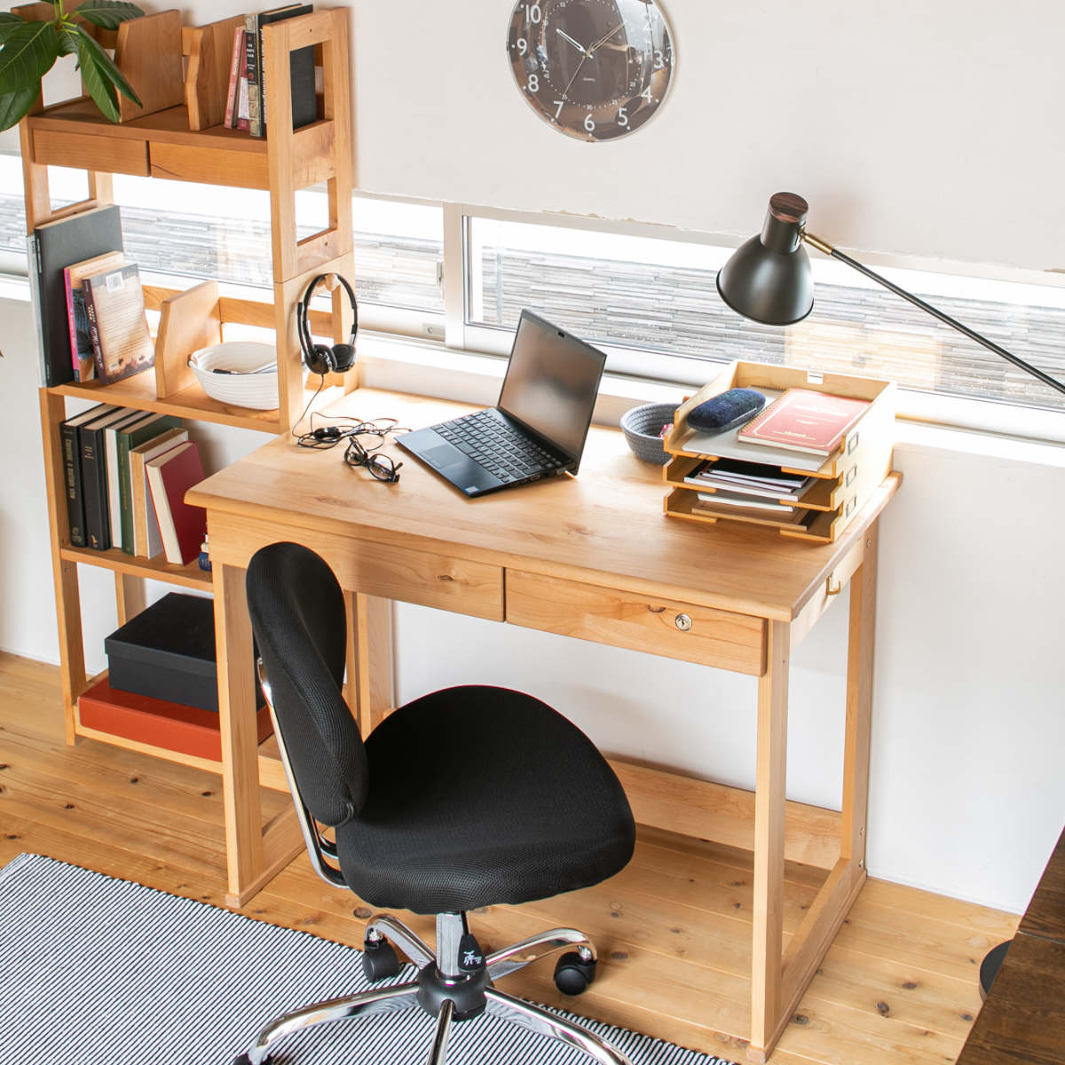 デスクチェア メッシュ 座面高45~53cm ガレット ( ワークチェア パソコンチェア キャスター付き 学習椅子 アームレス 高さ調節 コンパクト チェア チェアー イス 椅子 いす オフィス 在宅 シンプル 通気性 )