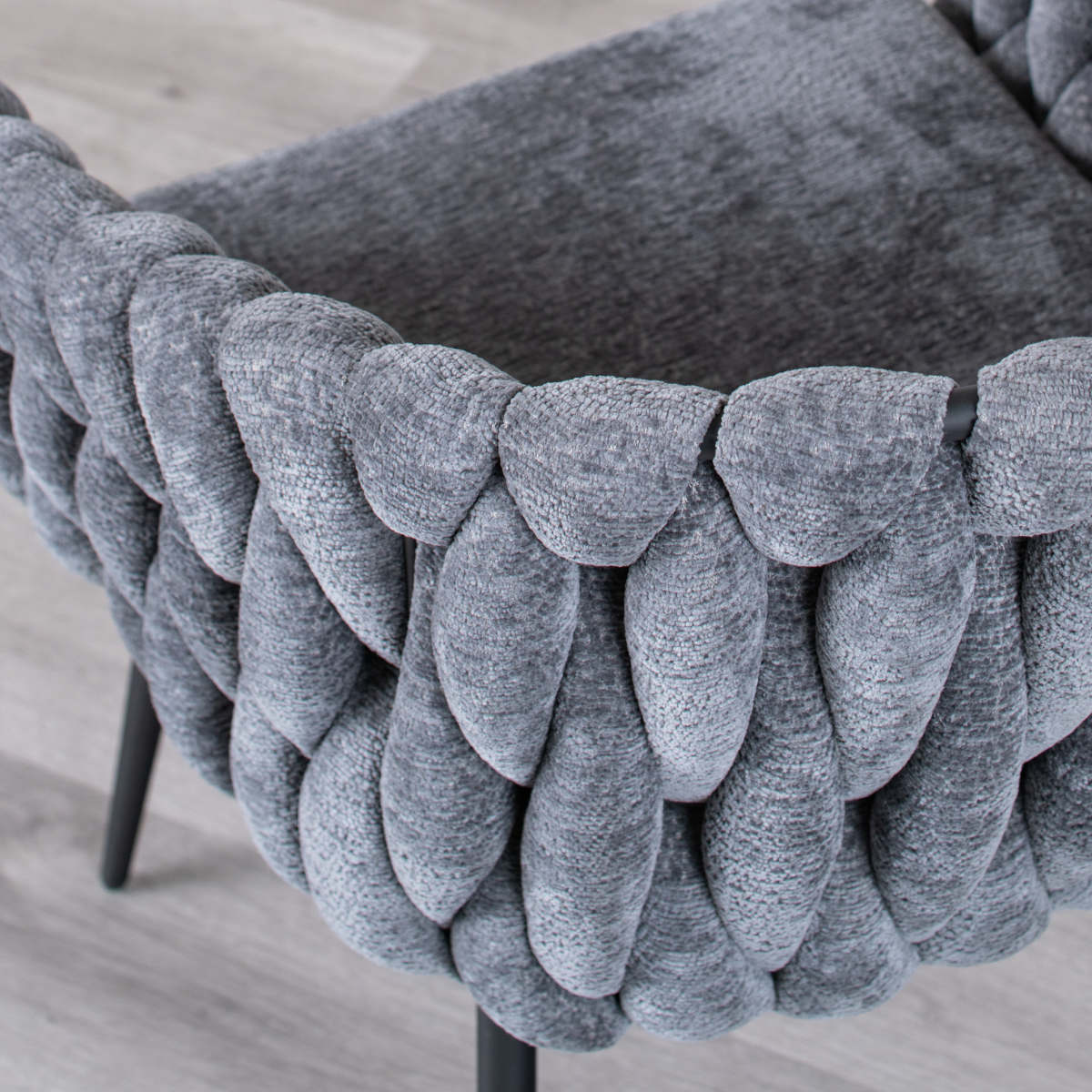 ダイニングチェア 座面高42cm カノン ( チェア 1人掛け 椅子 肘掛け クッション付き ソファ リビングチェア パーソナルチェア リラックス チェアー イス いす リビング ファブリック リビングチェアー ラグジュアリー ) 【グレー】 グレー