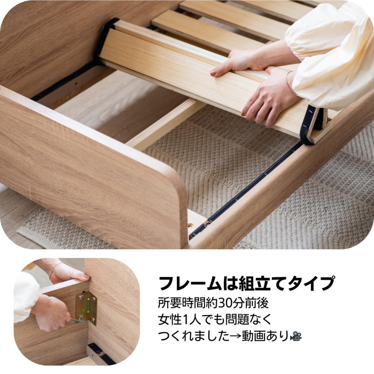 ソファ 2人掛け 幅140cm ピオ ( ソファー コンパクト リビングソファ 二人用 ローソファ フロアソファ アームレス 北欧風 座面 広め ファブリック 通気性 スノコ 省スペース おしゃれ ) 【カーキ】 カーキ