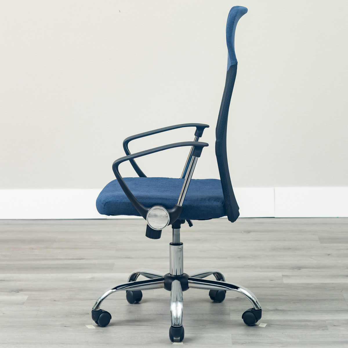 オフィスチェア メッシュ ハイバックタイプ 肘付 昇降式 座面高46~55.5cm シェニール ( ワークチェア パソコンチェア 肘掛け 高さ調節 デスクチェア キャスター付き PCチェア チェア イス オフィス シンプル 仕事 勉強 学習 ) 【モカ】 モカ