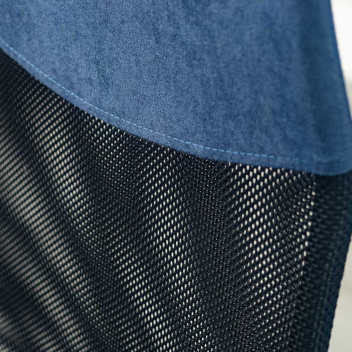 オフィスチェア メッシュ ハイバックタイプ 肘付 昇降式 座面高46~55.5cm シェニール ( ワークチェア パソコンチェア 肘掛け 高さ調節 デスクチェア キャスター付き PCチェア チェア イス オフィス シンプル 仕事 勉強 学習 ) 【モカ】 モカ