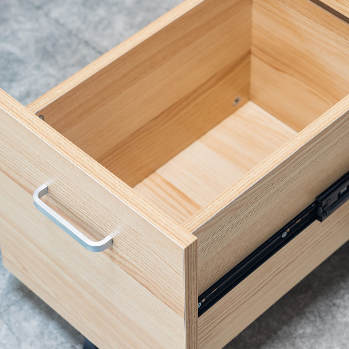 デスクワゴン 3段 コンパクト 幅30cm トライベッカ ( ワゴン サイドワゴン 引き出し 収納 デスク横 サイドチェスト フルオープン A4サイズ 脇机 キャビネット サイドキャビネット 書斎 書類整理 おしゃれ ) 【ブラウン×ブラック】 ブラウン×ブラック