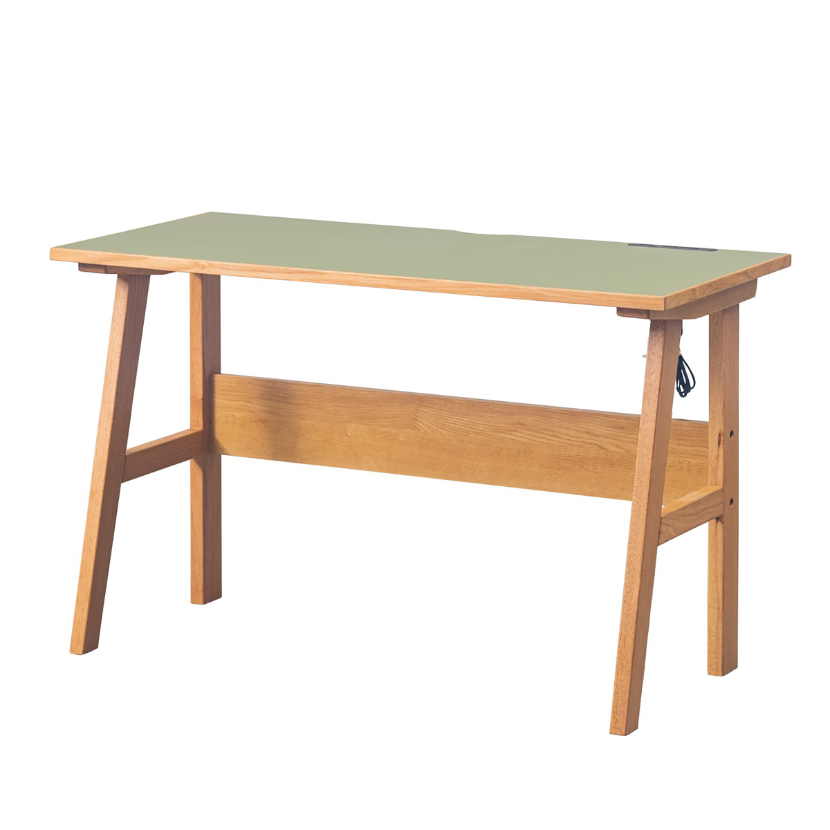 ワークデスク 幅120cm コンセント2口 USBポート付 リノ ( デスク 机 学習机 勉強机 パソコンデスク オフィスデスク コンパクト 平机 木製 学習デスク パソコン PC リビングデスク スチール おしゃれ ) 【バーガンディ】 バーガンディ