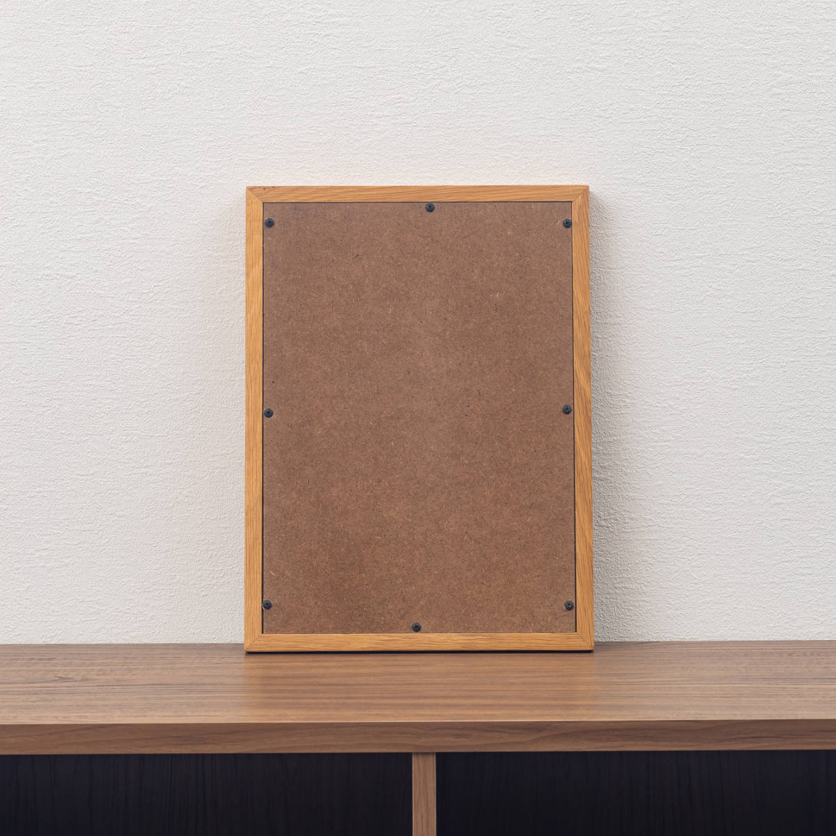 立てかけミラー 30×40cm フレア ( ミラー 鏡 ウォールミラー 立て掛け 天然木 木製フレーム 置き型 かがみ 玄関 四角 オーク無垢材 ナチュラル )