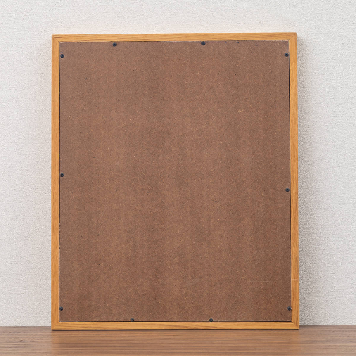 立てかけミラー 50×60cm フレア ( ミラー 鏡 ウォールミラー 立て掛け 天然木 木製フレーム 置き型 かがみ 玄関 四角 オーク無垢材 ナチュラル )