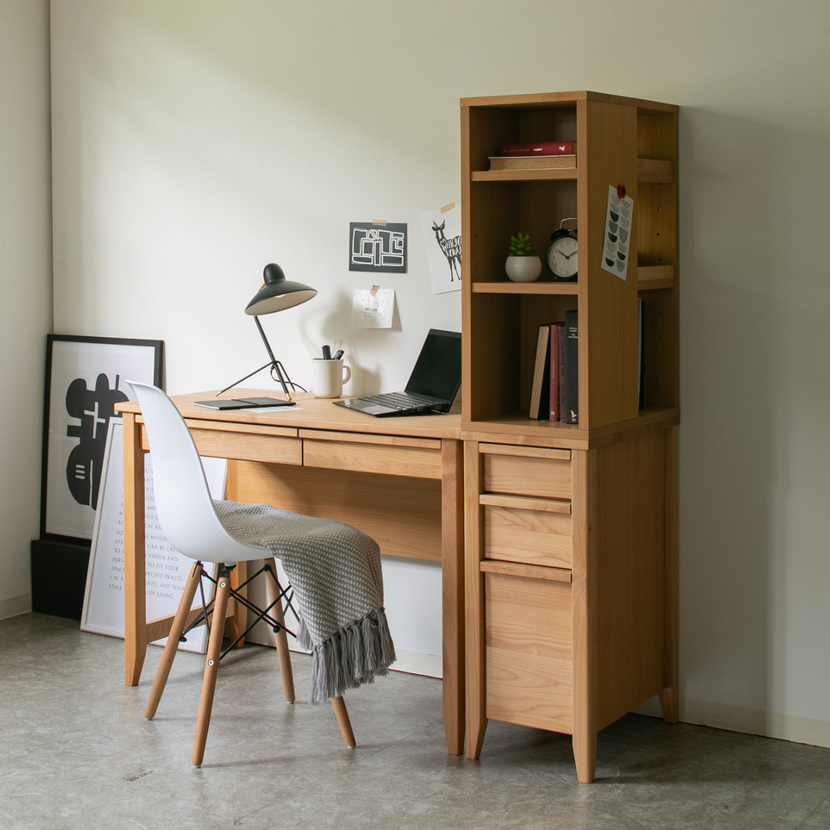 サイドチェスト 幅30cm 学習机 トライA専用 ( デスク横 引き出し 3段 収納 木製 天然木 リビング スリム コンパクト 完成品 脚付き 整理 整頓 学習教材 デスク サイド スリムチェストおしゃれ デスクワゴン )