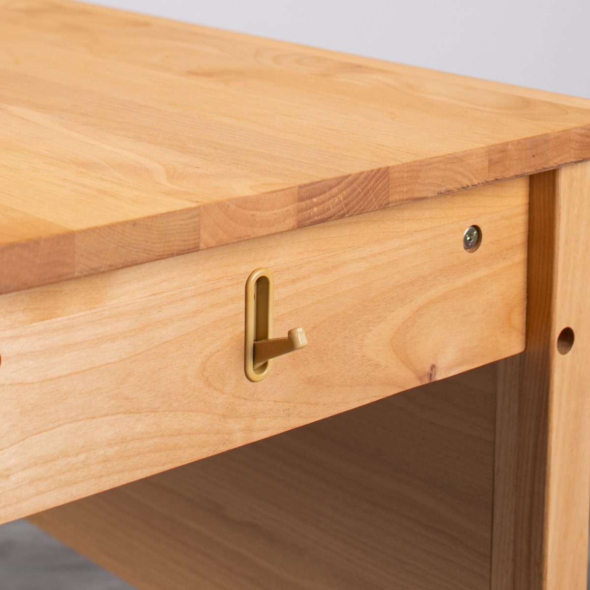 学習机 幅120cm 引出し付 トライA ( デスク 学習デスク 机 勉強机 木製 天然木 引き出し A3 シンプル 奥行50 コンパクト リビング学習 パソコンデスク ワークデスク リビングデスク 書斎 木製デスク シンプルデスク PCデスク )