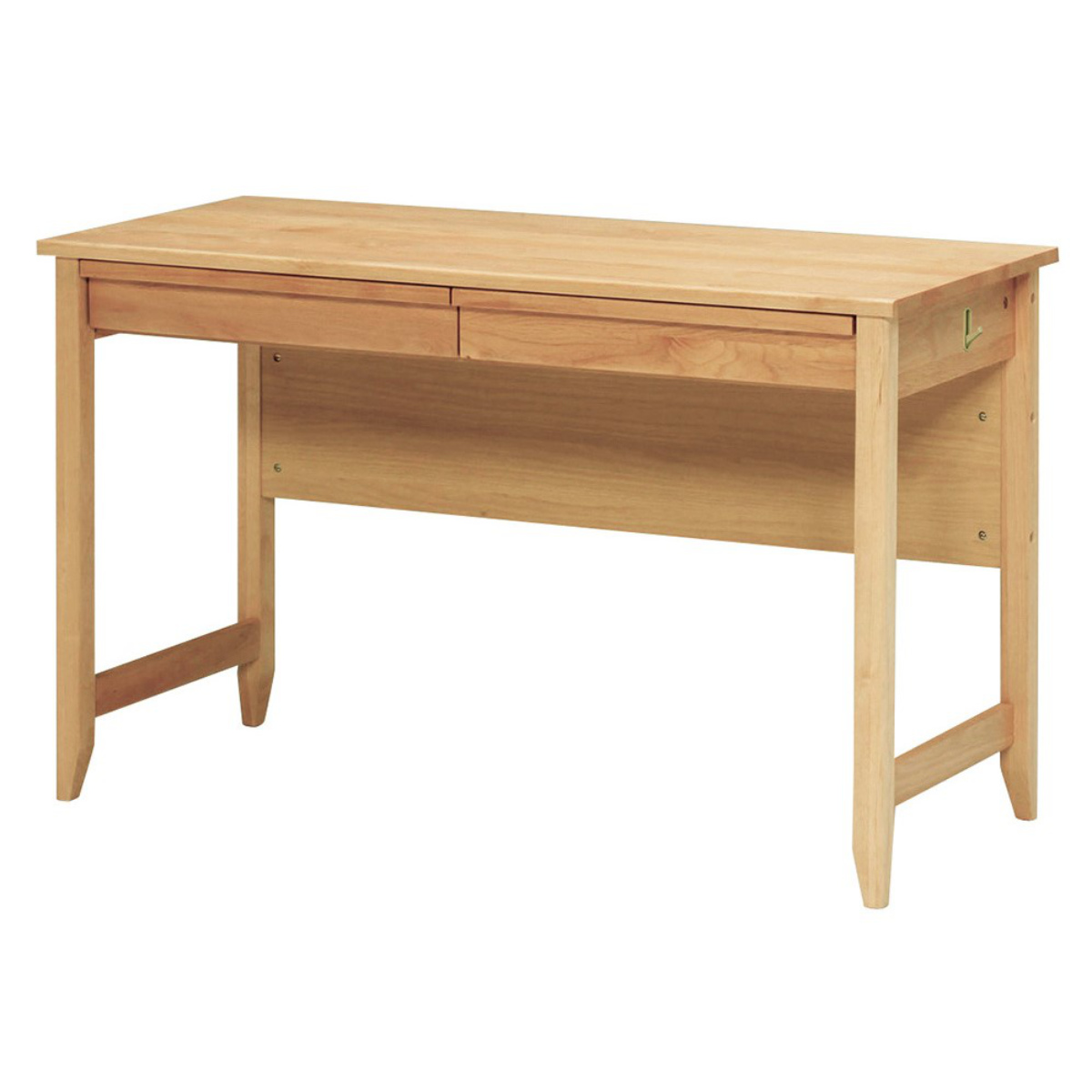 学習机 幅120cm 引出し付 トライA ( デスク 学習デスク 机 勉強机 木製 天然木 引き出し A3 シンプル 奥行50 コンパクト リビング学習 パソコンデスク ワークデスク リビングデスク 書斎 木製デスク シンプルデスク PCデスク )