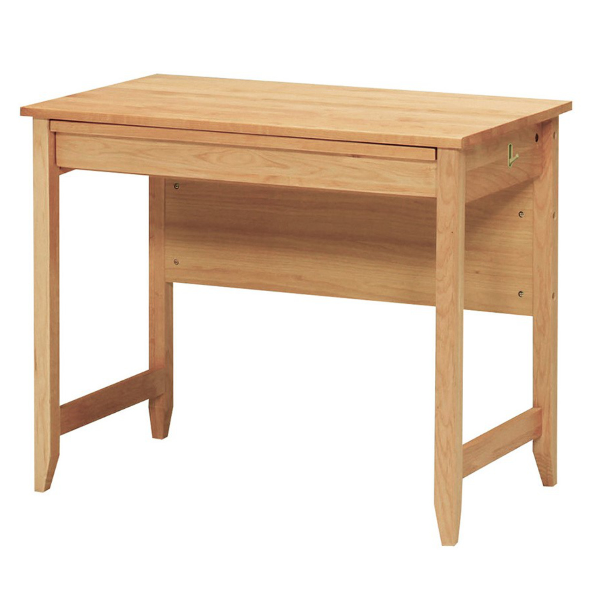 学習机 幅90cm 引出し付 トライA ( デスク 学習デスク 机 勉強机 木製 天然木 引き出し A3 シンプル 奥行50 コンパクト リビング学習 パソコンデスク ワークデスク リビングデスク 書斎 木製デスク シンプルデスク PCデスク )