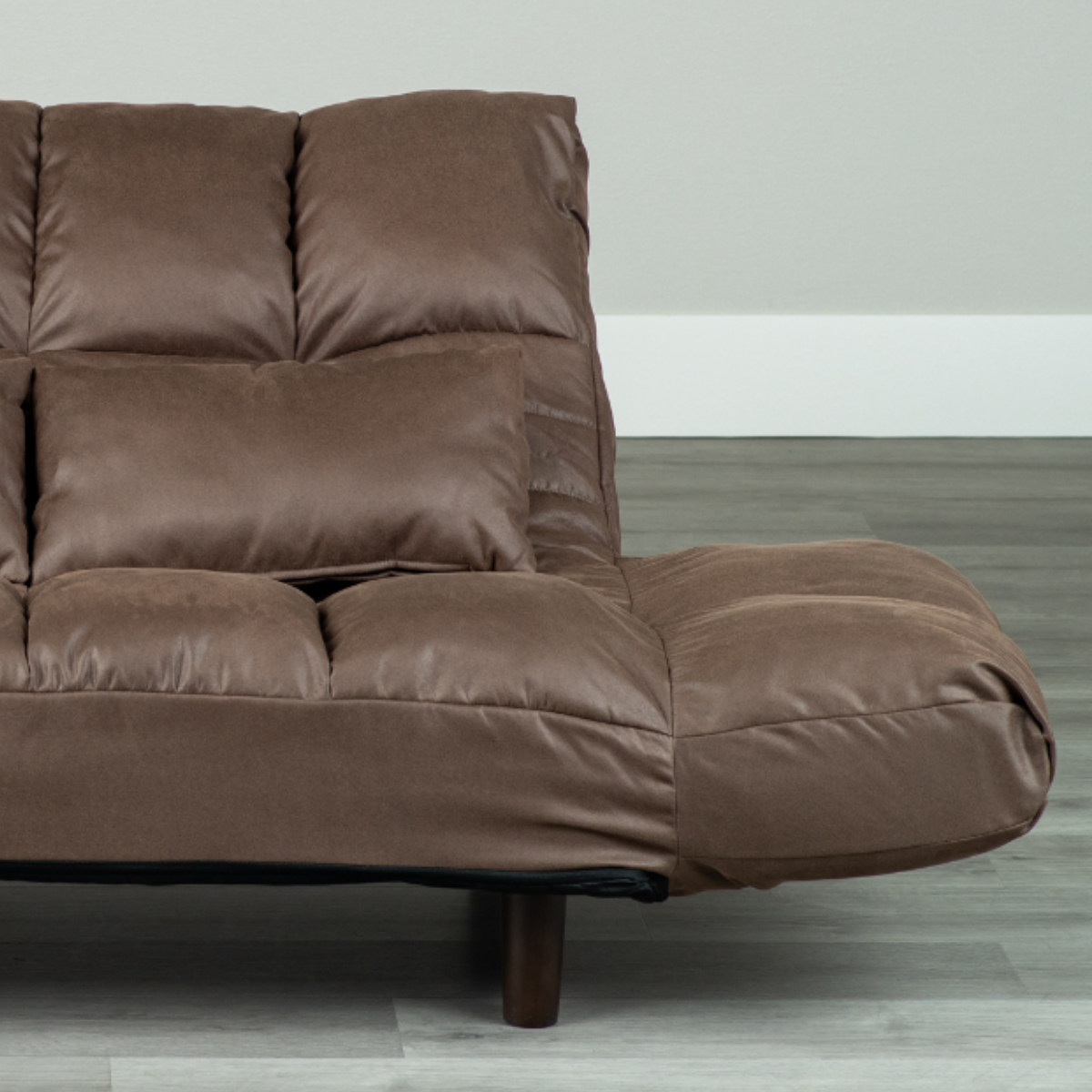 ソファ 2人掛け 幅175cm レザーファブリック生地 ファクト3 ( ソファー リビングソファ アームソファ 背もたれ リクライニング 肘掛け 脚 取り外し ローソファ クッション付き コンパクト ポケットコイル おしゃれ フラット ) 【ブラウン】 ブラウン