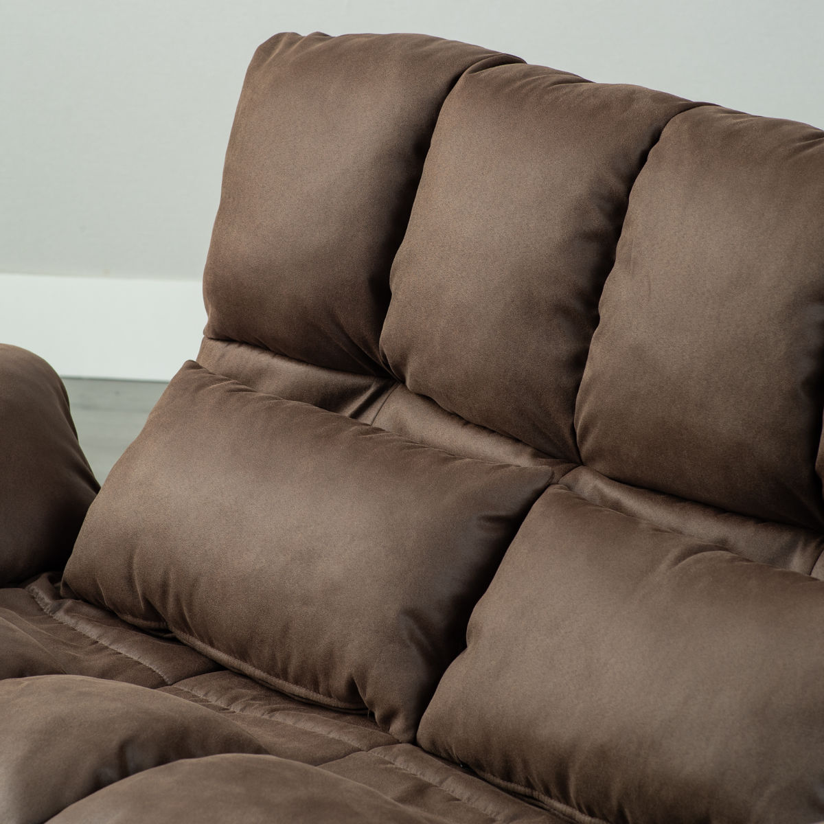 ソファ 2人掛け 幅175cm レザーファブリック生地 ファクト3 ( ソファー リビングソファ アームソファ 背もたれ リクライニング 肘掛け 脚 取り外し ローソファ クッション付き コンパクト ポケットコイル おしゃれ フラット ) 【ブラウン】 ブラウン