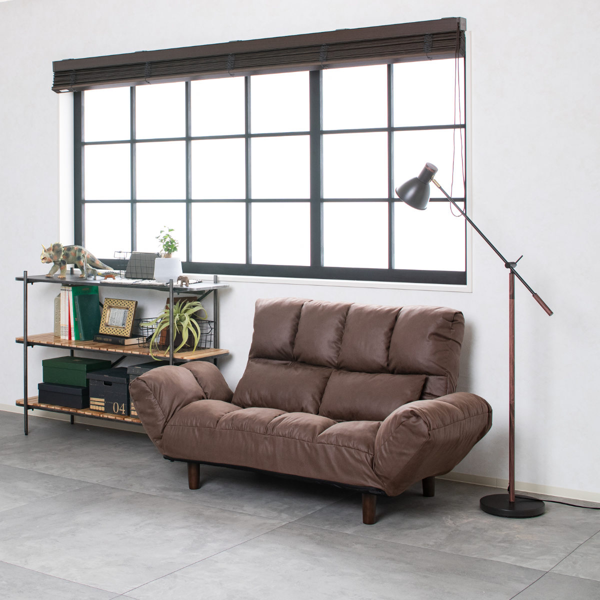 ソファ 2人掛け 幅175cm レザーファブリック生地 ファクト3 ( ソファー リビングソファ アームソファ 背もたれ リクライニング 肘掛け 脚 取り外し ローソファ クッション付き コンパクト ポケットコイル おしゃれ フラット ) 【ブラウン】 ブラウン