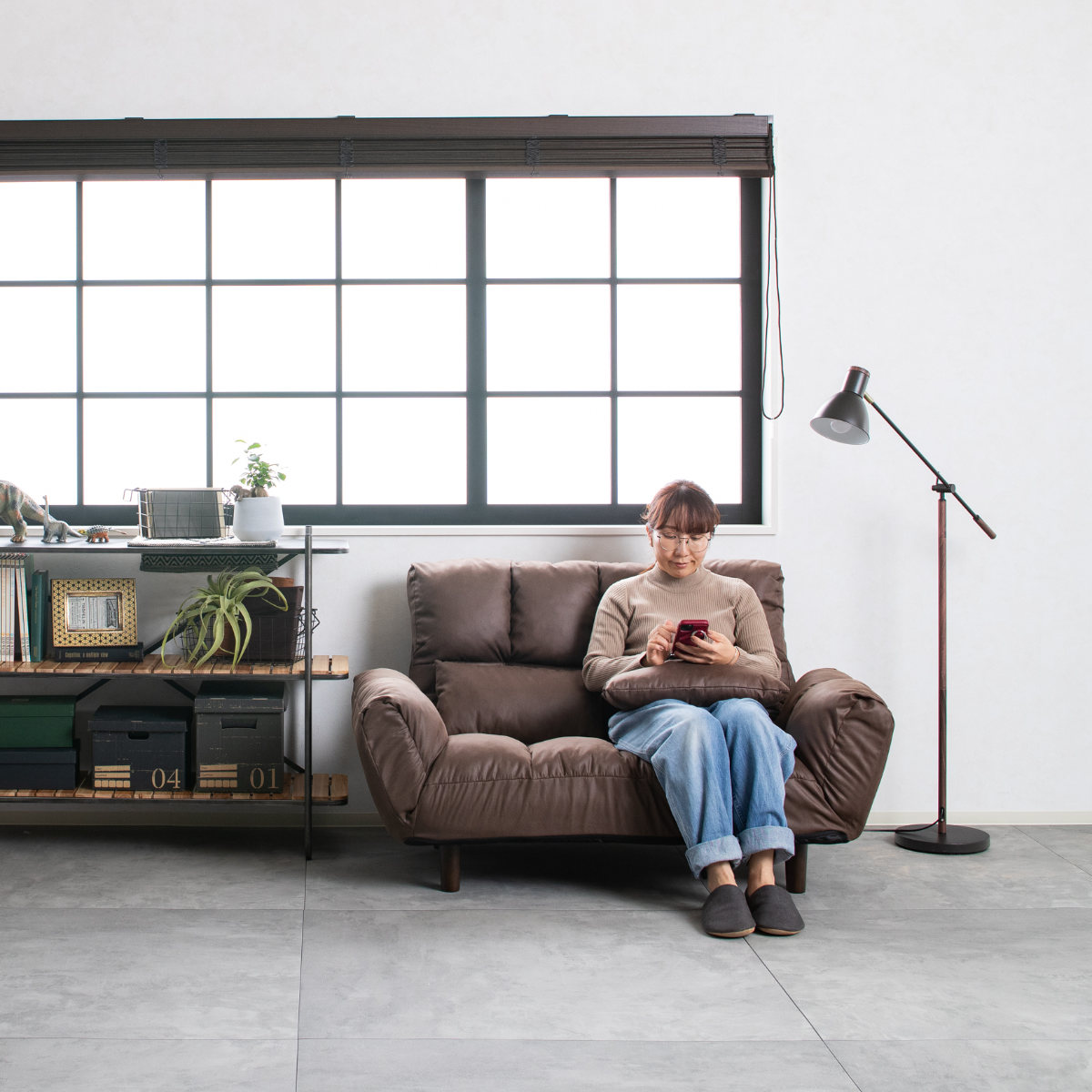 ソファ 2人掛け 幅175cm レザーファブリック生地 ファクト3 ( ソファー リビングソファ アームソファ 背もたれ リクライニング 肘掛け 脚 取り外し ローソファ クッション付き コンパクト ポケットコイル おしゃれ フラット ) 【ブラウン】 ブラウン