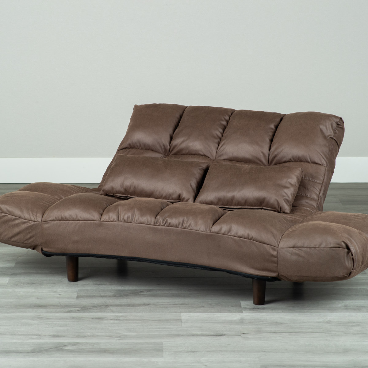 ソファ 2人掛け 幅175cm レザーファブリック生地 ファクト3 ( ソファー リビングソファ アームソファ 背もたれ リクライニング 肘掛け 脚 取り外し ローソファ クッション付き コンパクト ポケットコイル おしゃれ フラット ) 【ブラウン】 ブラウン