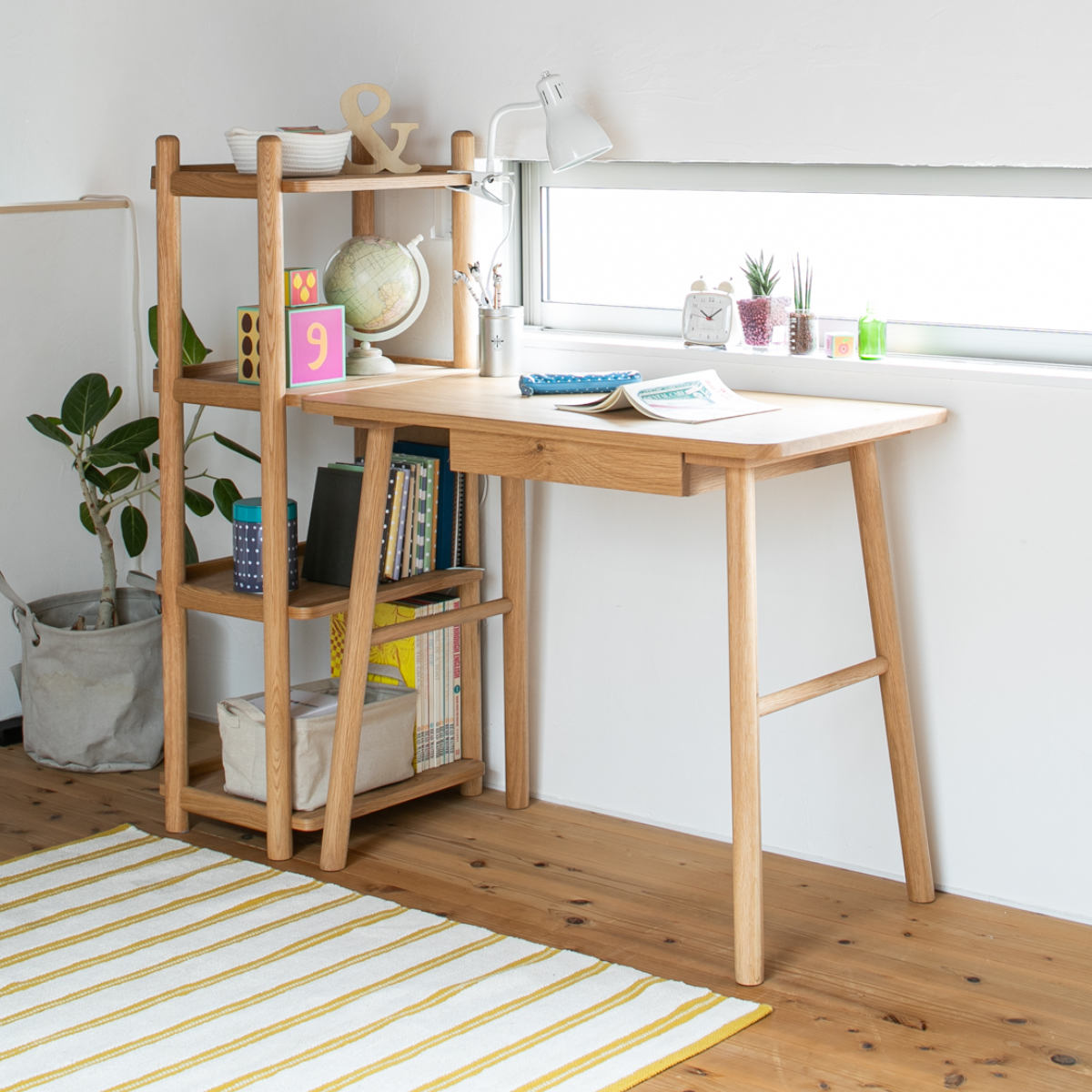 ワークデスク 幅90cm 奥行50cm パルレ ( デスク 机 学習机 勉強机 パソコンデスク オフィスデスク コンパクト 木製 天然木 引き出し 学習デスク パソコン PC リビングデスク スチール おしゃれ 平机 )