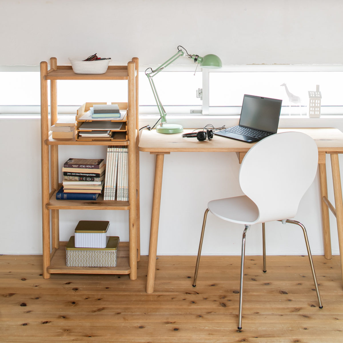 オープンラック 幅50cm 高さ115cm 書棚 パルレ ( ラック 棚 シェルフ 収納 木製 天然木 4段 本棚 デスク横 リビング スリム 木製ラック 奥行30cm デスクサイドラック 整理 整頓 ウッドラック 飾り棚 ディスプレイ 学習教材 )