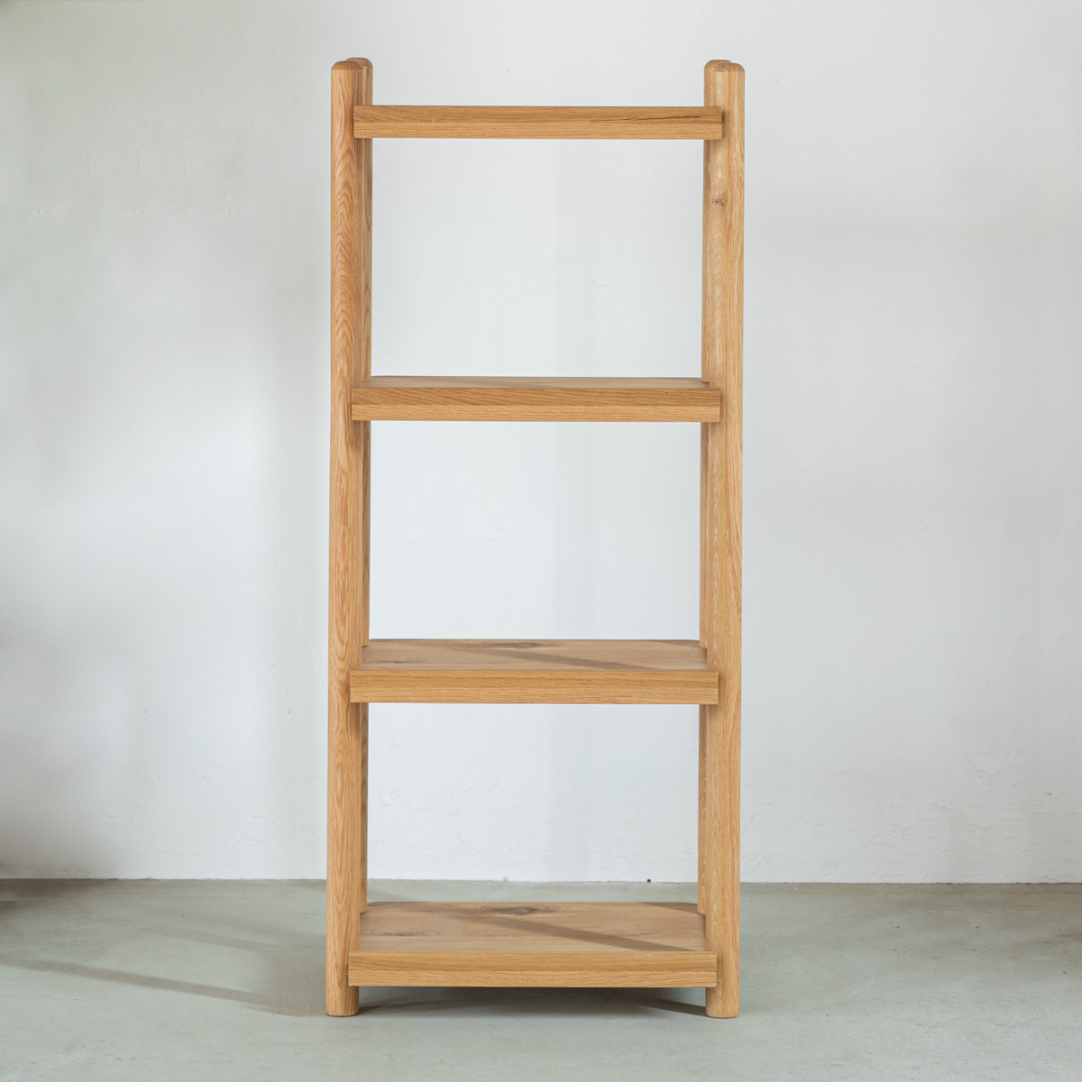 オープンラック 幅50cm 高さ115cm 書棚 パルレ ( ラック 棚 シェルフ 収納 木製 天然木 4段 本棚 デスク横 リビング スリム 木製ラック 奥行30cm デスクサイドラック 整理 整頓 ウッドラック 飾り棚 ディスプレイ 学習教材 )