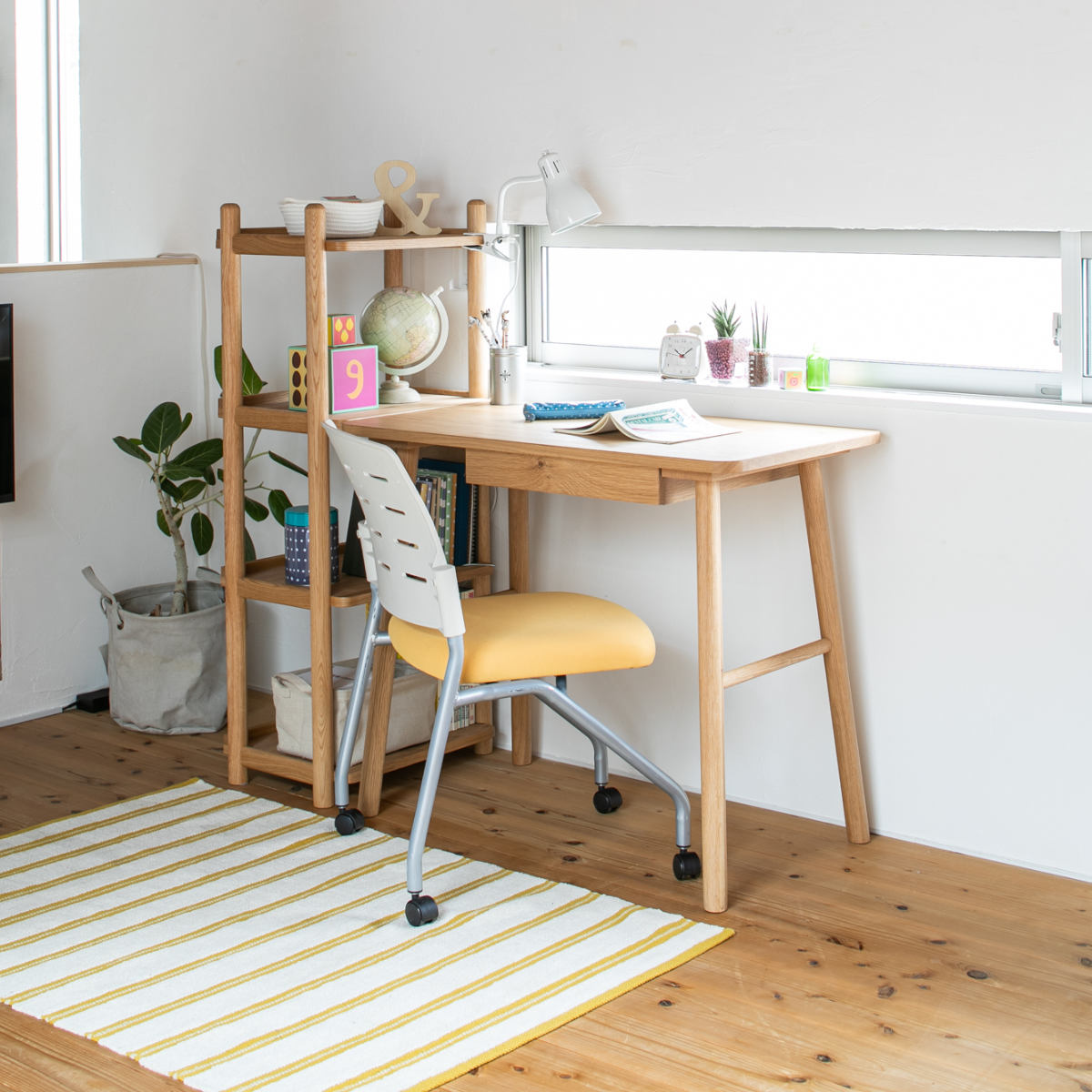 オープンラック 幅50cm 高さ115cm 書棚 パルレ ( ラック 棚 シェルフ 収納 木製 天然木 4段 本棚 デスク横 リビング スリム 木製ラック 奥行30cm デスクサイドラック 整理 整頓 ウッドラック 飾り棚 ディスプレイ 学習教材 )