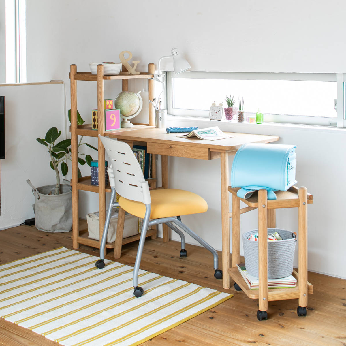 オープンラック 幅50cm 高さ115cm 書棚 パルレ ( ラック 棚 シェルフ 収納 木製 天然木 4段 本棚 デスク横 リビング スリム 木製ラック 奥行30cm デスクサイドラック 整理 整頓 ウッドラック 飾り棚 ディスプレイ 学習教材 )