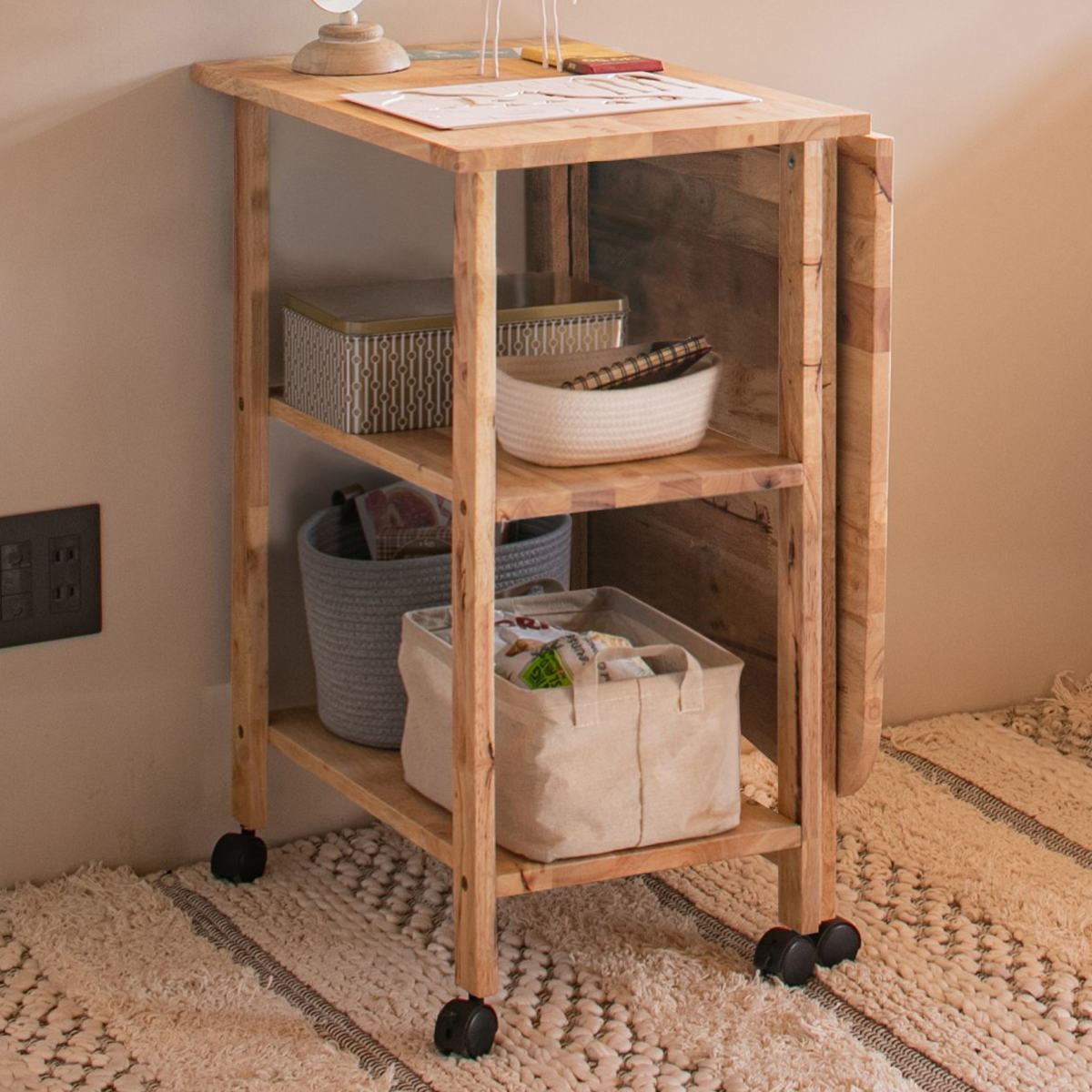 家具　机　棚　テーブル　簡単　本棚　インテリア　デスク　木製テーブル　新品 楽天市場】ラック 収納 正方形 デスク コンソールテーブル コの