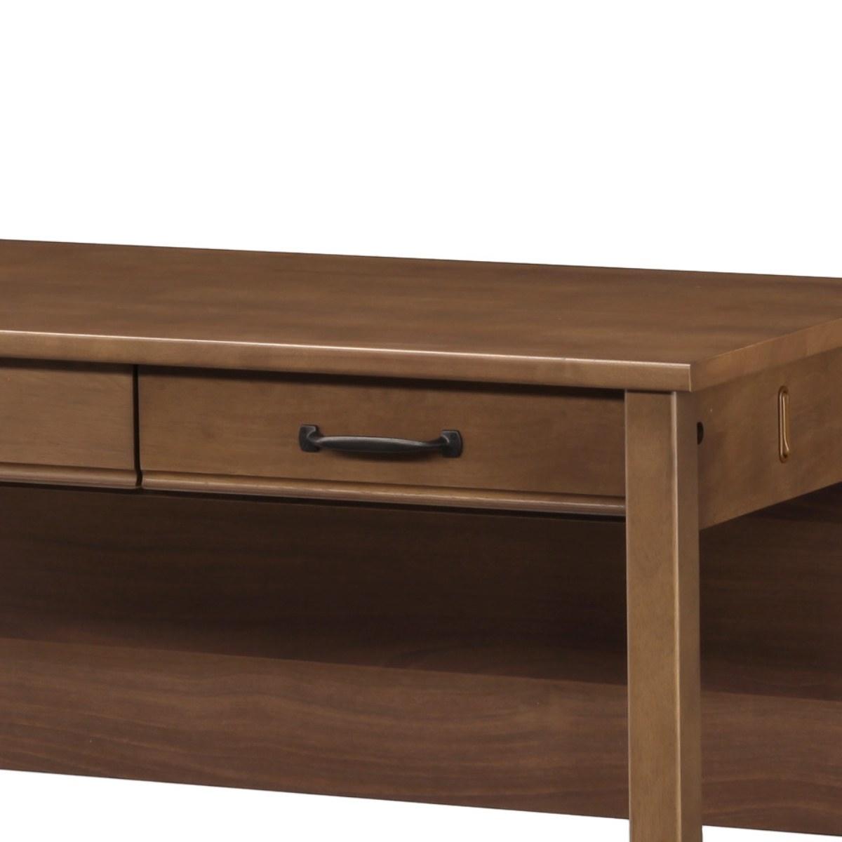 学習机 幅100cm 引出し付 トライR ( デスク 学習デスク 机 勉強机 木製 天然木 引き出し A3 A4 リビング学習 パソコンデスク ワークデスク リビングデスク 書斎 木製デスク シンプルデスク PCデスク モダン )