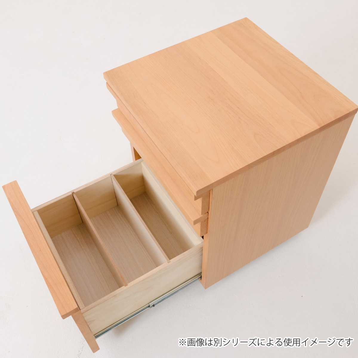 デスクワゴン 幅42cm 3段 キャスター付 トライR ( ワゴン サイドワゴン 引き出し 収納 デスク横 デスク下 サイドチェスト フルオープン 完成品 脇机 キャビネット サイドキャビネット 書類整理 おしゃれ モダン )