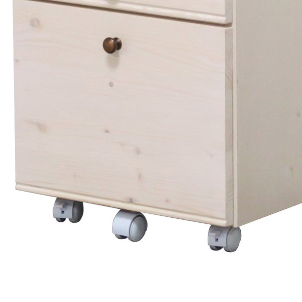 デスクワゴン 幅42cm 3段 キャスター付 トライP ( ワゴン サイドワゴン 引き出し 収納 デスク横 デスク下 サイドチェスト フルオープン 完成品 脇机 キャビネット サイドキャビネット 書類整理 おしゃれ カントリー調 )