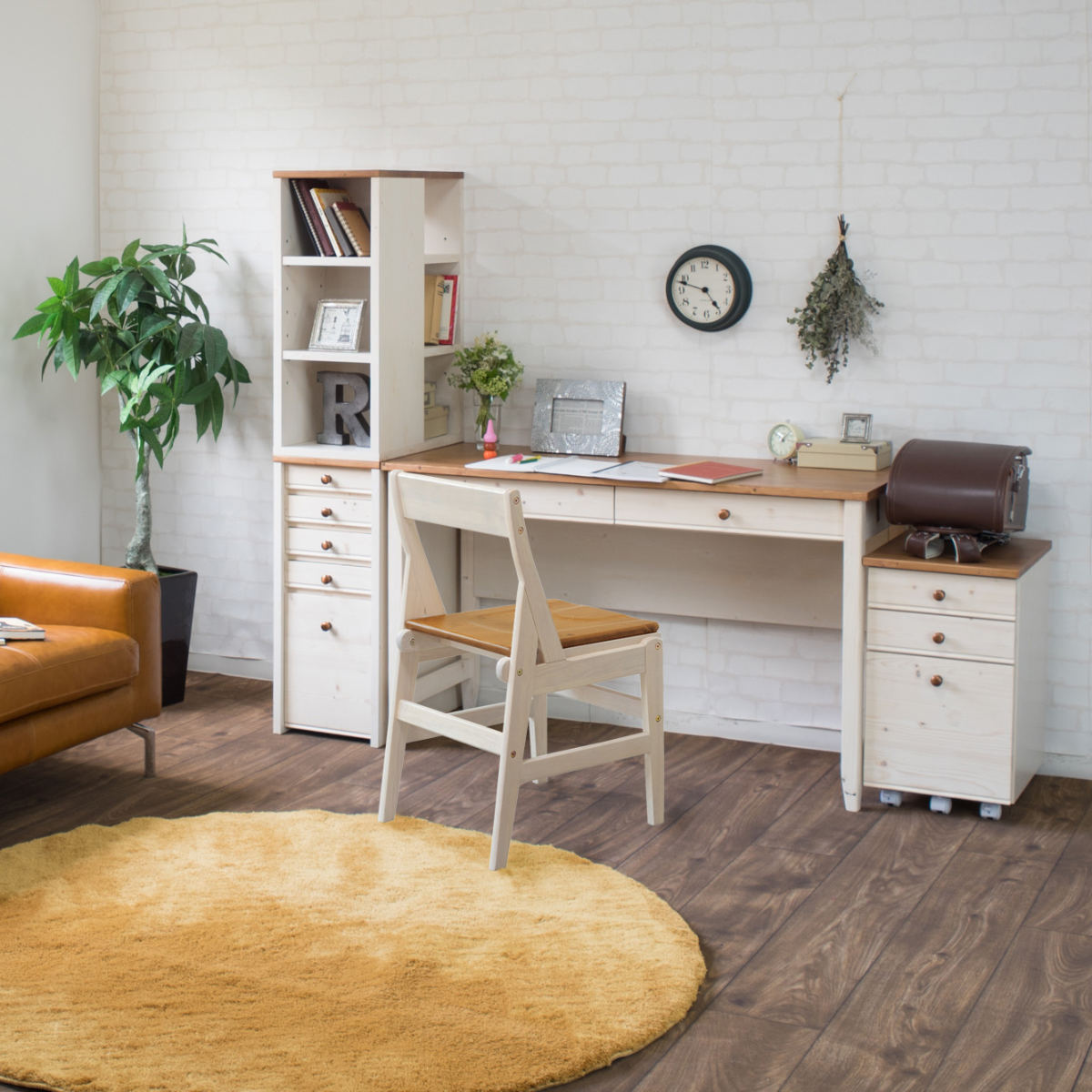 デスクワゴン 幅42cm 3段 キャスター付 トライP ( ワゴン サイドワゴン 引き出し 収納 デスク横 デスク下 サイドチェスト フルオープン 完成品 脇机 キャビネット サイドキャビネット 書類整理 おしゃれ カントリー調 )