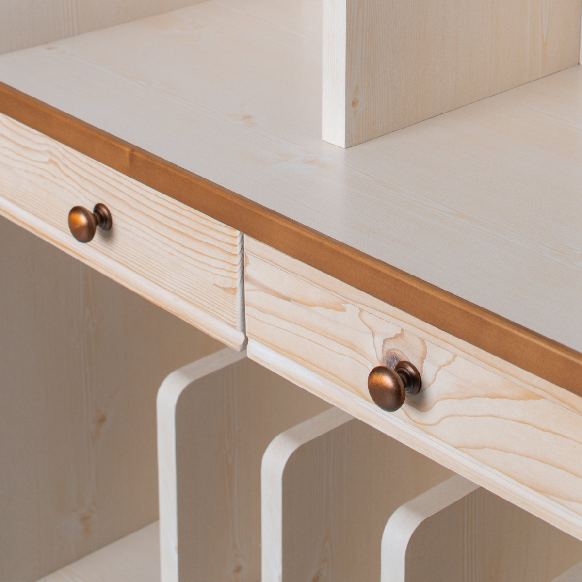 ランドセルラック 学習机用棚 トライP ( 収納 ラック ランドセル 木製 天然木 ランドセル収納 引き出し 棚 キッズ リビングラック 本棚 ワゴン 完成品 リビング キャスター付き かばん 置き場 学校教材 おしゃれ カントリー調 )