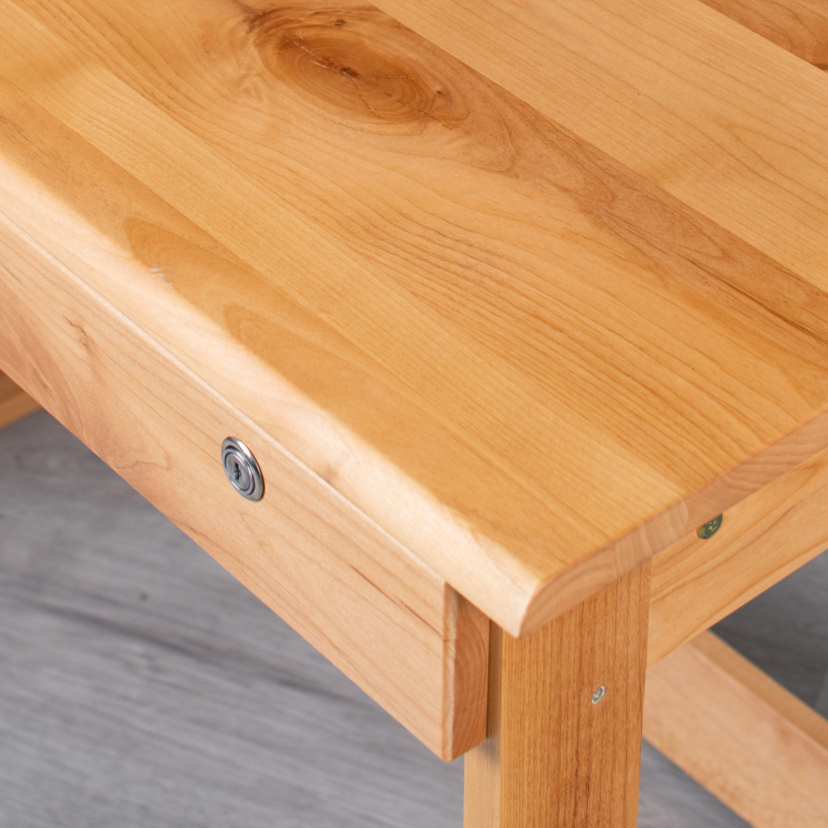 学習机 シンプル 幅100cm 奥行55cm 引出し付 フォレスト ( デスク 学習デスク 机 勉強机 木製 天然木 引き出し A3 A4 リビング学習 パソコンデスク ワークデスク リビングデスク 書斎 木製デスク シンプルデスク PCデスク )